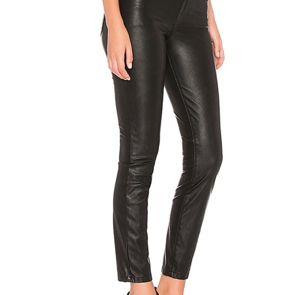 Vegan leather pants, black, size 24 - Picture 3 of 3
